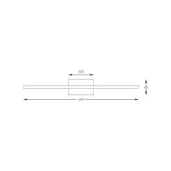 Kinkiet ARBI ZŁOTY/GOLD (RLB96473-1D) - Zuma Line