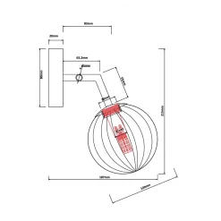 Kinkiet ARETTE (LP-133/1W) - Light Prestige