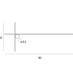Kinkiet ARNE 90 cm IP44 (W0370) - MAXLIGHT