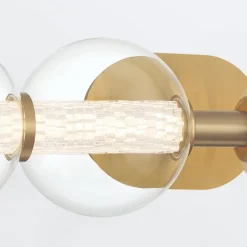 Kinkiet Atomo - 4 źródła światła - Szczotkowane złoto (QN-ATOMO-4W-BG) - Quintiesse