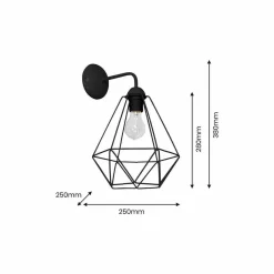 Kinkiet BASKET BLACK 1xE27 (MLP7206) - Milagro