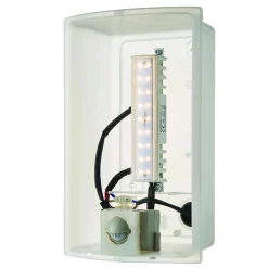 Kinkiet Bianco LED PIR 1lt wall IP44 7W (75931) - Saxby