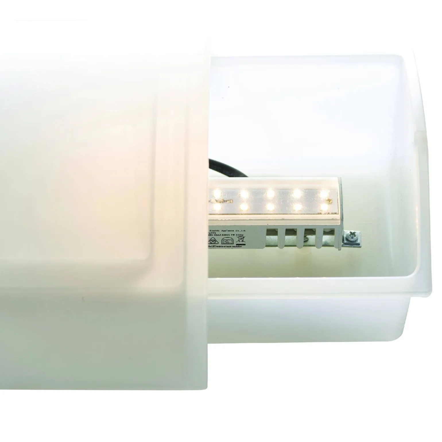 Kinkiet Bianco LED PIR 1lt wall IP44 7W (75931) - Saxby
