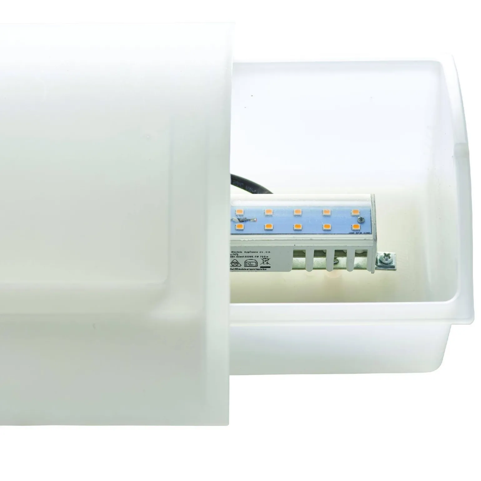 Kinkiet Bianco LED PIR 1lt wall IP44 7W (75931) - Saxby