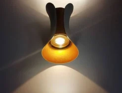 Kinkiet Black-Gold IP65 2x5W 3000K (ABIGALI-KMG2X5WW)