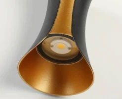 Kinkiet Black-Gold IP65 2x5W 3000K (ABIGALI-KMG2X5WW)