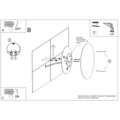 Kinkiet BORGEN beżowy LED 3000K (TH.471) - Thoro Lighting