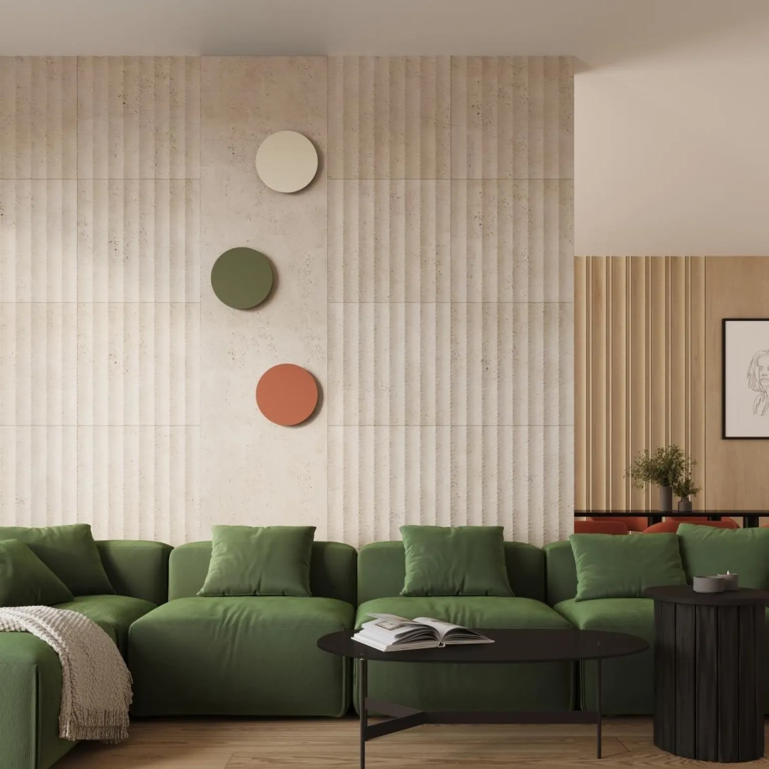 Kinkiet BORGEN beżowy LED 3000K (TH.471) - Thoro Lighting