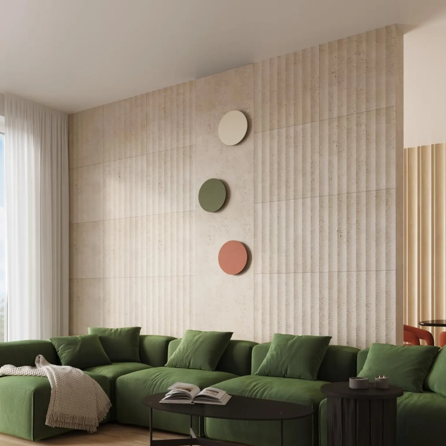 Kinkiet BORGEN beżowy LED 3000K (TH.471) - Thoro Lighting