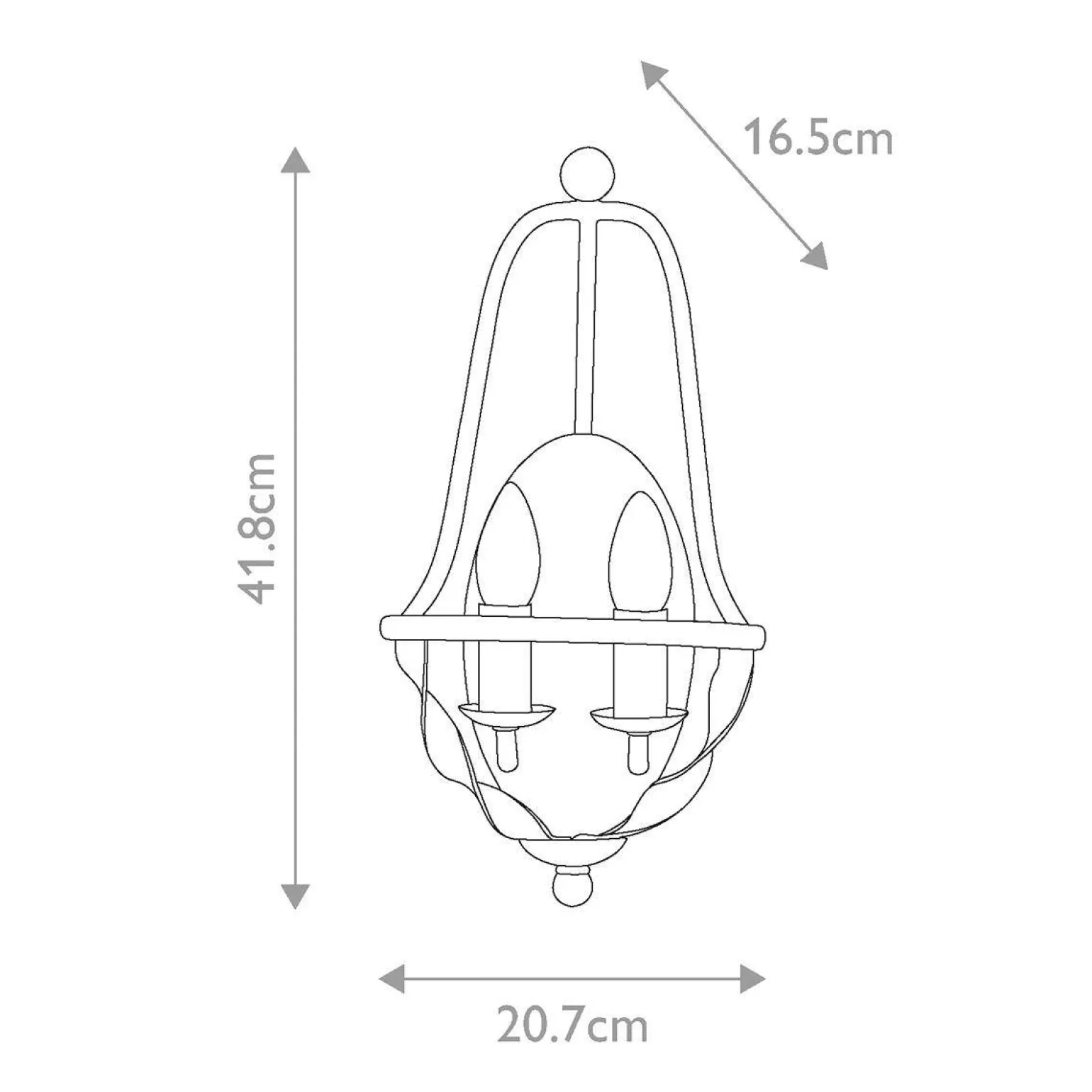 Kinkiet Bradbury (QZ-BRADBURY2-GK) - Elstead Lighting