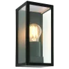 Kinkiet Breton wall Black IP44 28W (78757) - Saxby