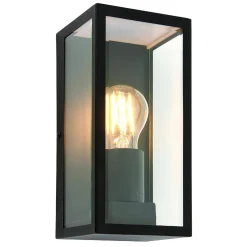 Kinkiet Breton wall Black IP44 28W (78757) - Saxby