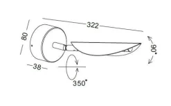 Kinkiet BUKET 395 (639501135) - Elkim Lighting