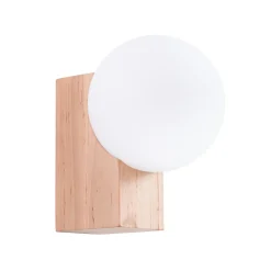 Kinkiet BULBO naturalne drewno (SL.1682) - Sollux Lighting
