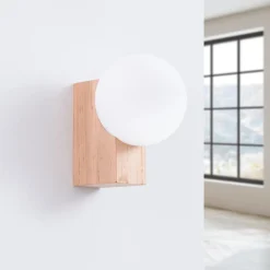Kinkiet BULBO naturalne drewno (SL.1682) - Sollux Lighting