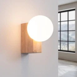 Kinkiet BULBO naturalne drewno (SL.1682) - Sollux Lighting