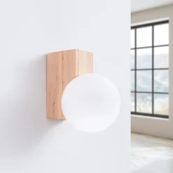 Kinkiet BULBO naturalne drewno (SL.1682) - Sollux Lighting