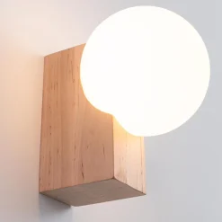 Kinkiet BULBO naturalne drewno (SL.1682) - Sollux Lighting