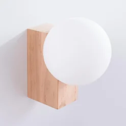 Kinkiet BULBO naturalne drewno (SL.1682) - Sollux Lighting