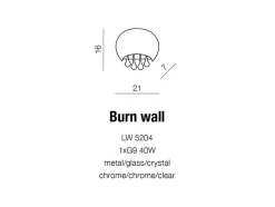 Kinkiet BURN kol. CHROM (LW5204) - Azzardo