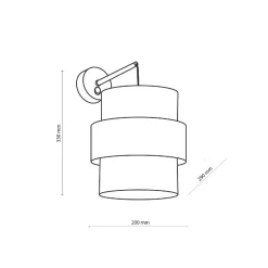 Kinkiet CALISTO BLACK (5955) - TK Lighting