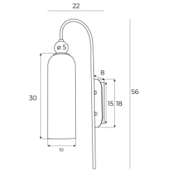Kinkiet CAMPANILA kolor szampański (W0332) - MAXLIGHT