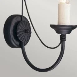Kinkiet Carisbrooke (CB1-BLACK) - Elstead Lighting