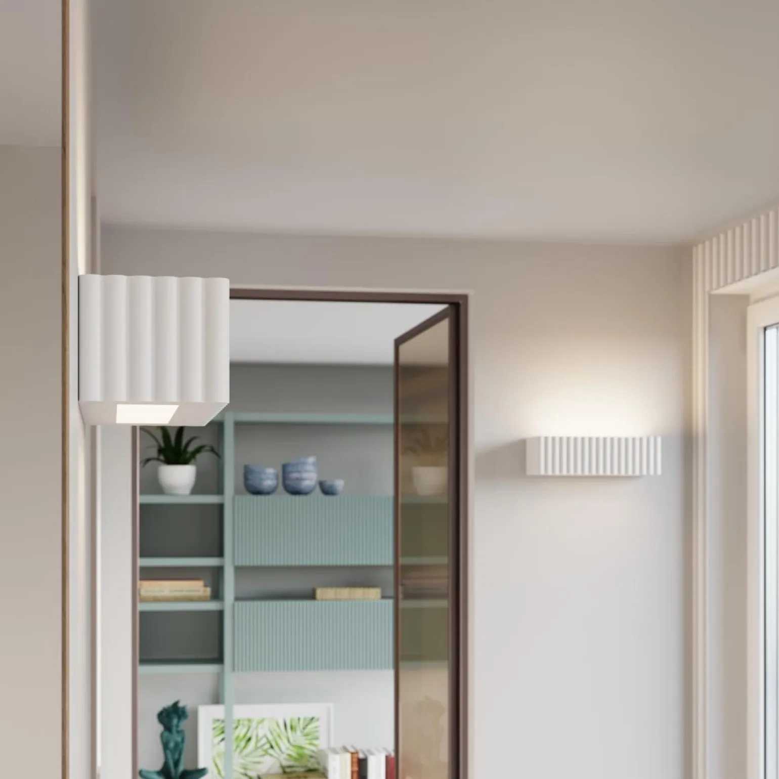 Kinkiet ceramiczny RIGATA biały (SL.1885) - Sollux Lighting