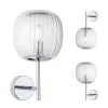 Kinkiet ścienny łazienkowy RUYA E14 max.20W IP44 230V chrom / szkło (PL71140) - PAULMANN