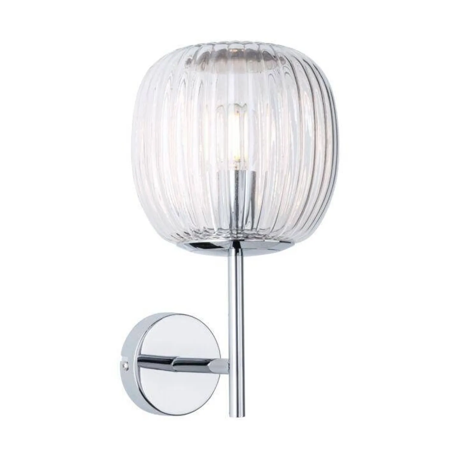 Kinkiet ścienny łazienkowy RUYA E14 max.20W IP44 230V chrom / szkło (PL71140) - PAULMANN