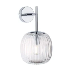 Kinkiet ścienny łazienkowy RUYA E14 max.20W IP44 230V chrom / szkło (PL71140) - PAULMANN