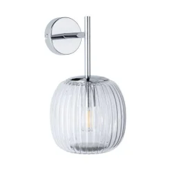 Kinkiet ścienny łazienkowy RUYA E14 max.20W IP44 230V chrom / szkło (PL71140) - PAULMANN