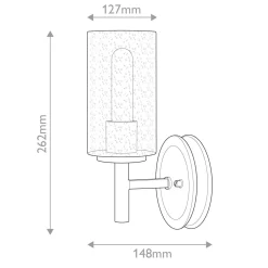 Kinkiet Collier - 1 źródło światła - Zgaszona czerń (HK-COLLIER1-BX) - Elstead Lighting