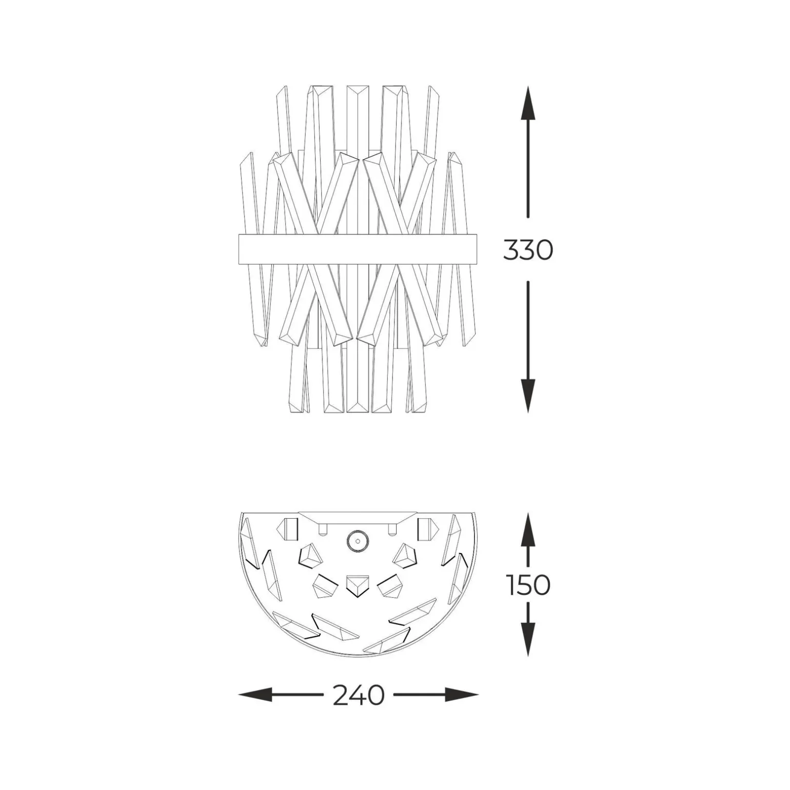 Kinkiet CONSTANTINOPLE złoty (W0567-02D-B57G) - Zuma Line