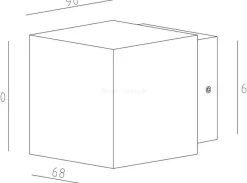 Kinkiet CUBODO II SINGLE MINI LED (731029)