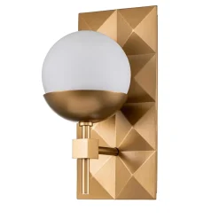 Kinkiet Deco - 1 źródło światła - Lakierowane złoto (QN-DECO-1WB-AB-O) - Quintiesse