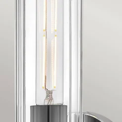 Kinkiet do łazienki Masthead - 1 źródło światła - Polerowany chrom & Czarny (HK-MASTHEAD1-PCBK) - Hinkley