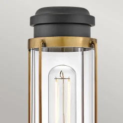 Kinkiet do łazienki Masthead - 1 źródło światła - Stary mosiądz & Czarny (HK-MASTHEAD1-HBBK) - Hinkley