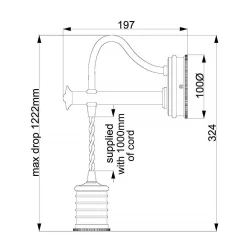 Kinkiet Douille (DOUILLE1-BPB) - Elstead Lighting