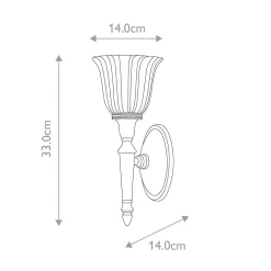Kinkiet Dryden (BATH-DRYDEN1-PC) - Elstead Lighting