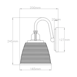 Kinkiet Dublin (QZ-DUBLIN1-PC) - Elstead Lighting