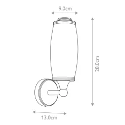 Kinkiet Eliot (BATH-ELIOT1-PC) - Elstead Lighting