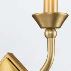 Kinkiet Epsilon - 2 źródła światła - Postarzany mosiądz (QN-EPSILON-2WB-AB) - Quintiesse