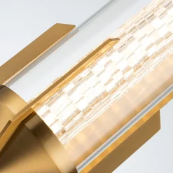 Kinkiet Espada - Szczotkowane złoto (QN-ESPADA-2W-BG) - Quintiesse