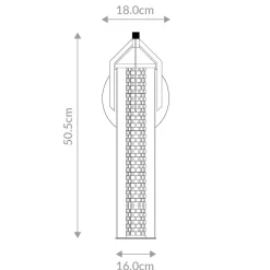 Kinkiet Espada - Szczotkowane złoto (QN-ESPADA-1W-BG) - Quintiesse