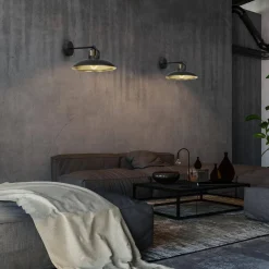 Kinkiet FELIX BLACK/GOLD 1 (MLP8904) - Milagro