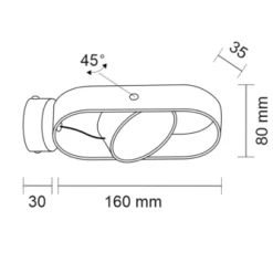 Kinkiet FUROKU (czarny) (7976) - Shilo