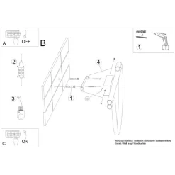 Kinkiet GALAKSE czarny LED 2700-6500K (TH.281) - Thoro Lighting