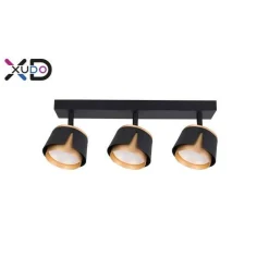 Kinkiet GX53 LED x3 czarny+złoty (XD-IK283B) - Xudo
