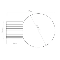Kinkiet HALO beżowy IP44 (SL.1717) - Sollux Lighting